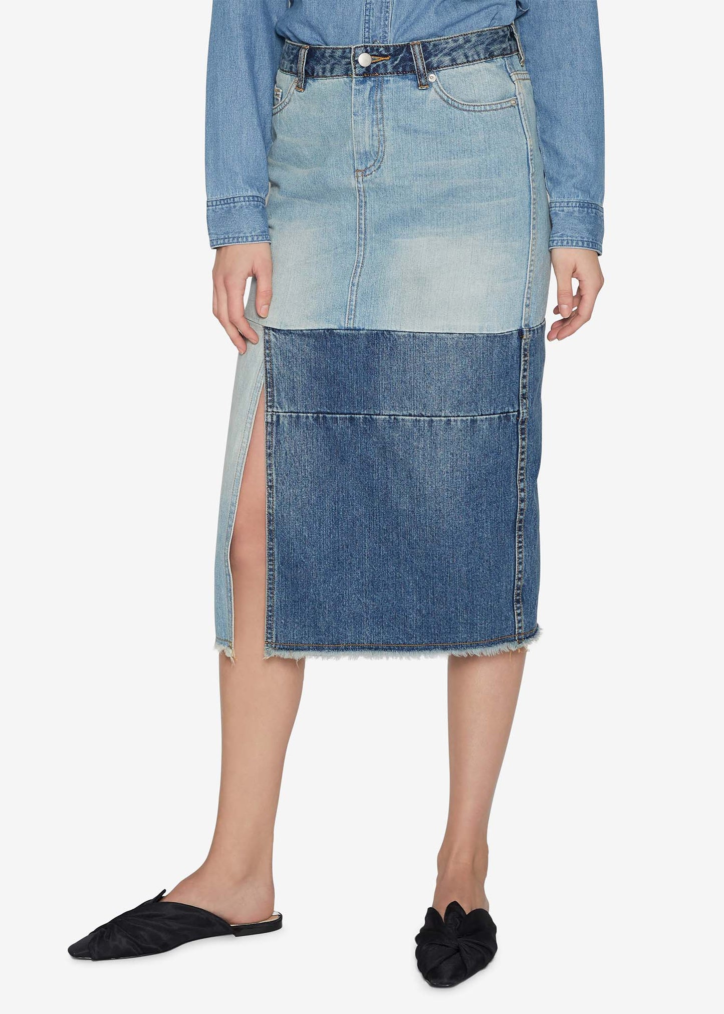 Two-tone Indigo Skirt